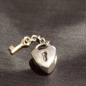 Heart with key Charm
